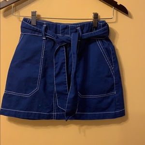 Cute blue mini skirt